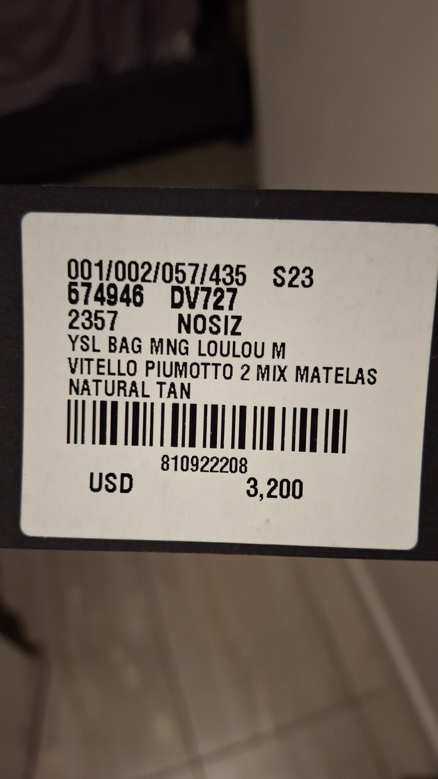 Borsa a tracolla Saint Laurent YSL Medium Loulou in pelle trapuntata usata in ottime condizioni