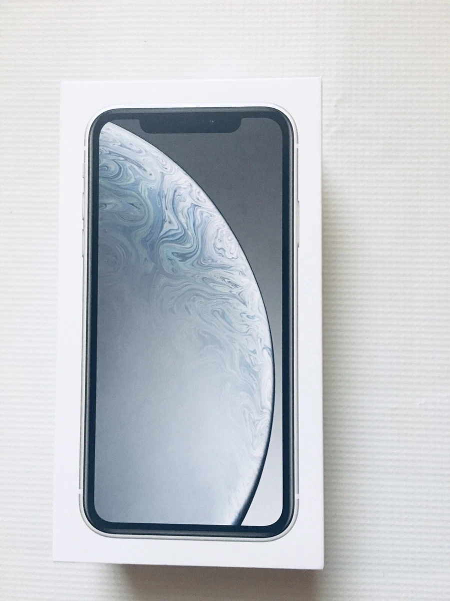 BOX ONLY Apple iPhone Xr 128 GB WHITE A1984 - Box Inserts SIM Tool - MT372LL/A