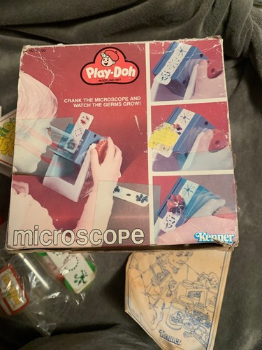 Vintage 1980 Play-Doh Mikroskop Tiere Modellierungsset Kenner Science mit Box - Bild 9 von 9