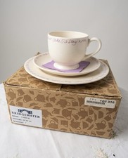 Emma Bridgewater pottery three-piece set, includes a teacup, saucer, and plate