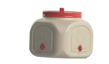 OverEZ Compact Chicken Waterer with No Spill System, Outside and Inside