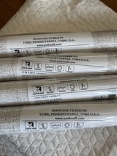 York PSW1041RL Papyrus Weave Peel and Stick White Wallpaper Regular 4 Rolls