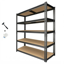 5-tier Heavy Duty Adjustable Metal Shelving Garage Storage Utility Rack Shelves