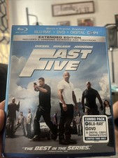 Fast Five (Blu-ray/DVD, 2011, 2-Disc Set, Rated/Unrated Includes Digital Copy)