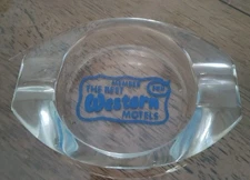 Vintage Member The Best Western Motels Clear Glass Ashtray