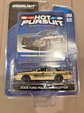GREENLIGHT - HOT PURSUIT 20O8 FORD TENNESSEE POLICE INTERCEPTOR 1:64 DIE-CAST