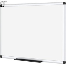 VIZ-PRO Magnetic Whiteboard/Dry Erase Board, 48 X 36 Inches, Aluminium Frame U