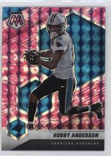 2021 Panini Mosaic Pink Camo Mosaic Prizm Robby Anderson #37 0vk0