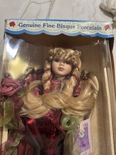 Genuine Fine Bisque Porcelain Doll “Angela” Collectible Memories in Box