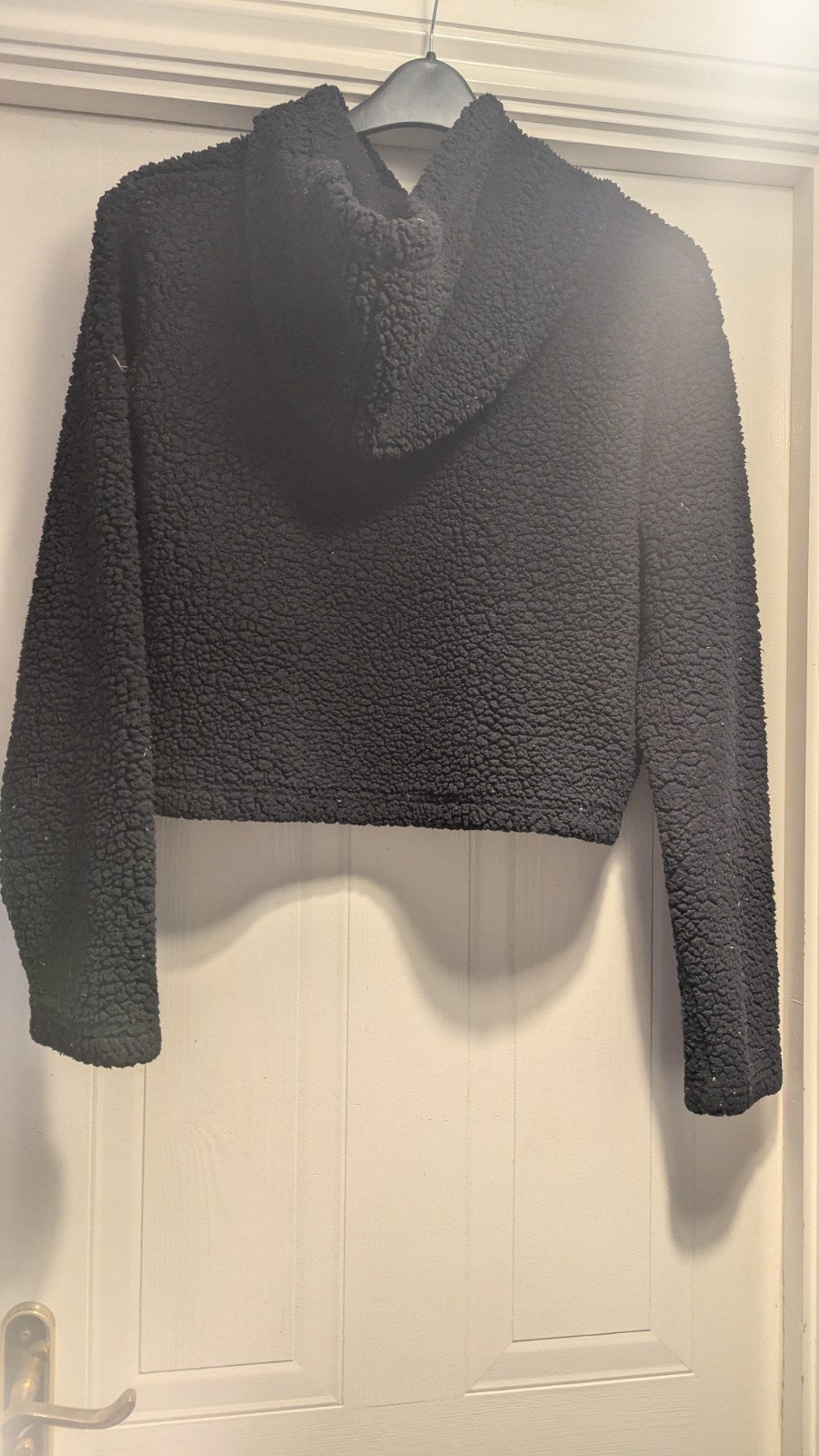 Felpa con cappuccio donna Fila Teddy Fleecy cropped taglia XL