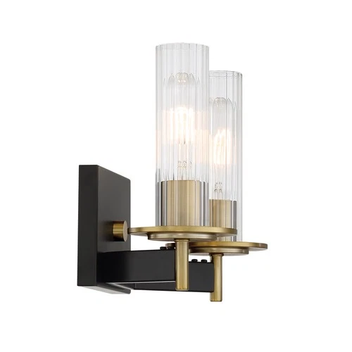 Minka Lavery 2542 Baldwin Park 2 Light 11"W Bathroom Vanity Light - Coal / Soft - Picture 2 of 2