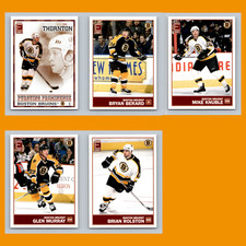 Boston Bruins Lot 5 Hockey Cards Pacific Exhibit Pursuing Prominence NM Hockey