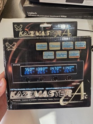 Scythe Kaze Master Ace KM02-BK 4 Channel Fan Controller 5.25'' Bay w/ Box