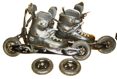 Powerslide XC Trainer 150, 43-44, mit zwei neuen Ersatzräder