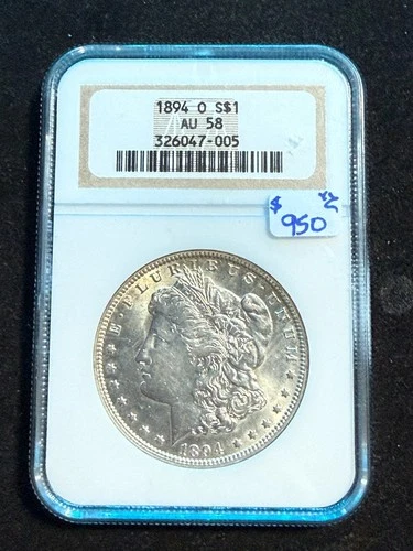 1894 O MORGAN DOLLAR NGC AU 58 005