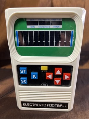 VINTAGE Mattel Electronic Football Hand Held Video Game Basic Fun TESTED WORKING