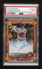 2025 Bowman Orange Shimmer Refractor 20/25 Sammy Stafura PSA 9 MINT Auto 15bb