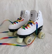 Epic Allure Kids Quad Roller Skates LED Light Up Wheels Size 3