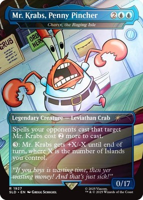 Mr. Krabs, Penny Pincher - Charix, the Raging Isle (Rainbow Foil) [Secret Lair D
