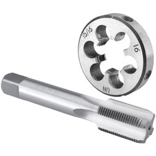 15/16"16 UN Tap and Die Set, 15/16 x 16 UN Machine Thread Tap and Round Die R...