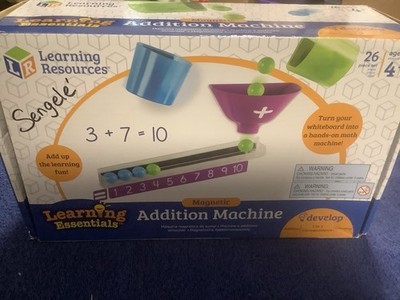 Learning Resources Magnetic Addition Machine, Math Games, Classroom Supplies,