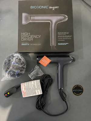 Bio Ionic SMART-X High Efficiency Hair Dryer + Diffuser - Black