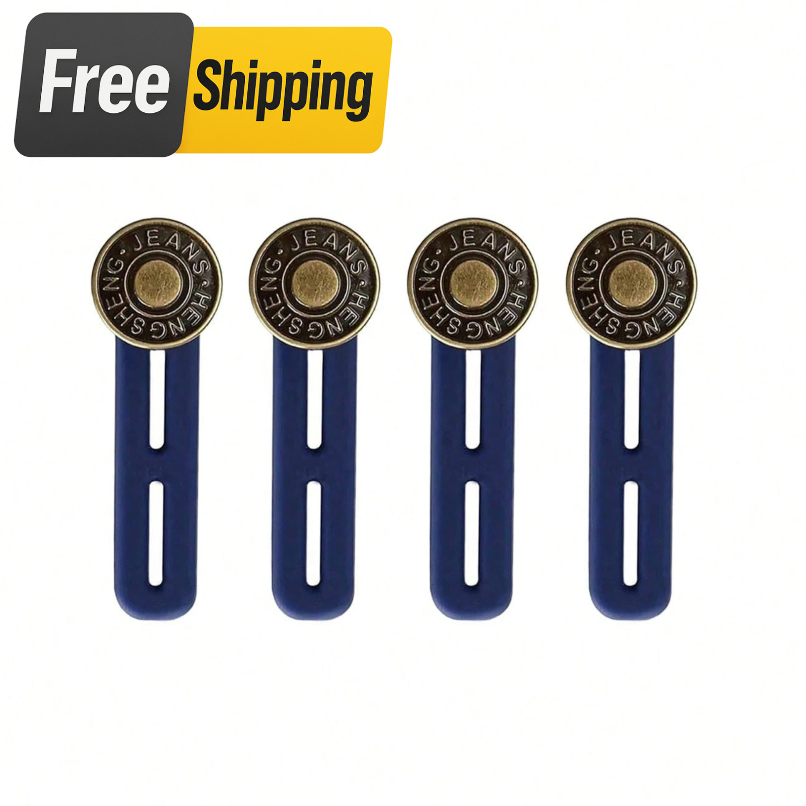 6PCS Adjustable Jeans Buttons Pants Waist Extender Unisex Waistband Buckle Set