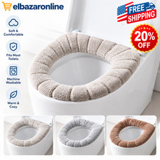 1-5Pcs Washable Bathroom Toilet Seat Cover Pad Cushion Closestool Warmer Mat USA