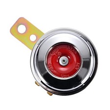 12V 1.5A 100DB Brushed Chrome Universal Motorcycle Electric Horns Waterproof