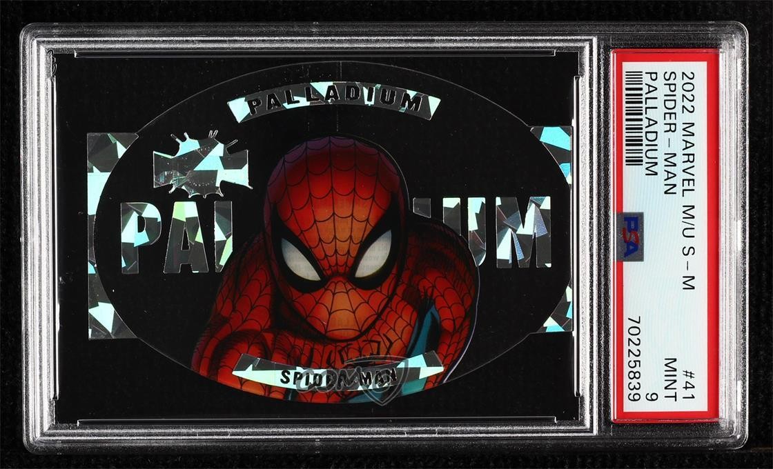 2022 Upper Deck Marvel Metal Universe Palladium Spider-Man #41P PSA 9 MINT 1z9