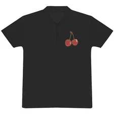 'Two cherries' Adult Polo Shirt / T-Shirt (PL057660)