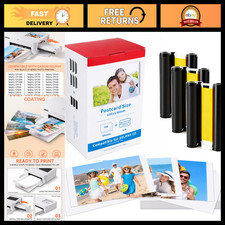 Color Ink Paper Set for Canon Selphy CP1500/CP1300/CP1200/CP1000, 108 Sheets 4x6