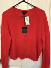 Charter Club Luxury Cashmere Cardigan Chili Sweater XL New