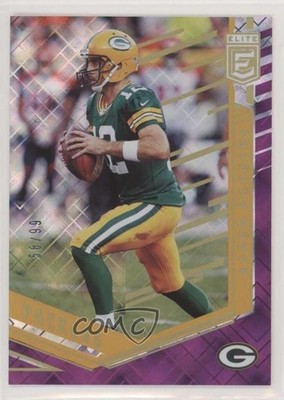 2018 Donruss Elite Purple 58/99 Aaron Rodgers #33 1h1