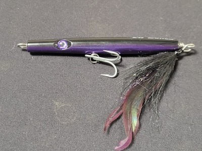 1 - 247 Custom Lures Needlefish Slow Sink ''Slim'' 5'' ~0.75oz BLURPLE COLOR