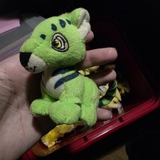 JAKKS Pacific Neopets Green Kougra Mini Plush Stuffed Animal 2006