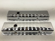 New Unboxed Mrgasket 9800 Chrome Engine Valve Covers 1972-1986 Chevy Sbc 283-400 New Unboxed Mrgasket 9800 Chrome Engine Valve Covers 1972-1986 Chevy Sbc 283-400