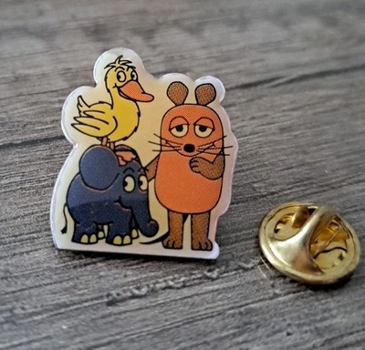 Pin seltener Sendung mit der Maus Maus, Elefant, Ente Pin * Sammlerzustand 