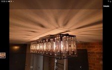 Crystal Chandeliers Ceiling Light  6 Light  For Living  Room  Kitchen,  New.