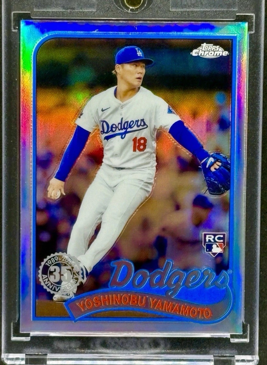 Yoshinobu Yamamoto RARE ROOKIE RC REFRACTOR INVESTMENT SSP TOPPS