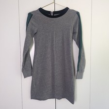 Abercrombie & Fitch Sz.  XXSP Gray Zip Back Long Sleeve Dress
