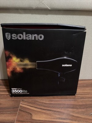 Super Solano 3500 Lite Professional Hair Blow Dryer 1800w Ceramic Ion Tourmaline