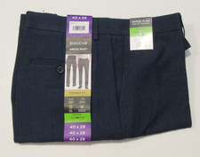 HAGGAR Blue Stretch Straight Fit Dress Pants 40 W X 29 L NWT Mens