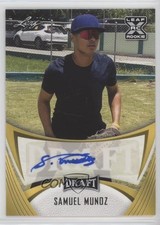 2021 Leaf Draft Base Auto Gold Samuel Munoz #BA-SM1 Auto 2o7