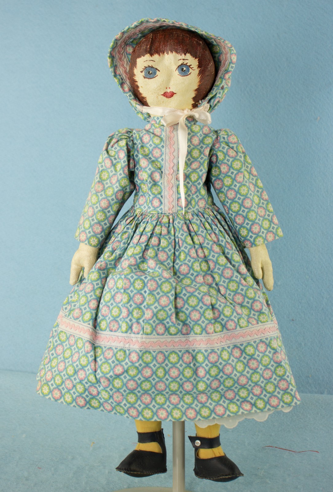 17" Vintage Girl Presbyterian Rag Doll Handmade and All Orig
