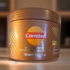Carroten Gold Shimmer Intensive Tanning Gel 150ml Carrot Coconut Oil Vegan