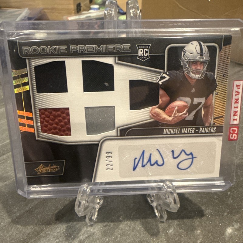 Michael Mayer 2023 Panini Absolute Rookie Premiere RPA Auto Patch Ball /99 NRMT+