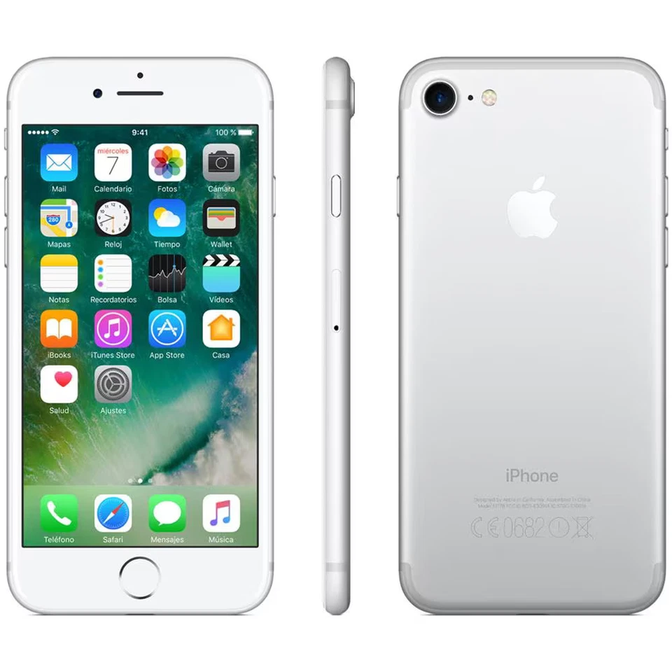 S374_ SMARTPHONE APPLE IPHONE 7 128GB IOS ARGENTO SILVER LCD BATTERIA OK_LEGGI - Immagine 3 di 3