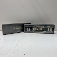 Abito Paolo Scali Tinta Unita Nero Boxato Regolabile Stile Pebblegrain Una Cintura