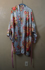 Unbranded xl - xxxl satin floral print kimono robe — photo 3